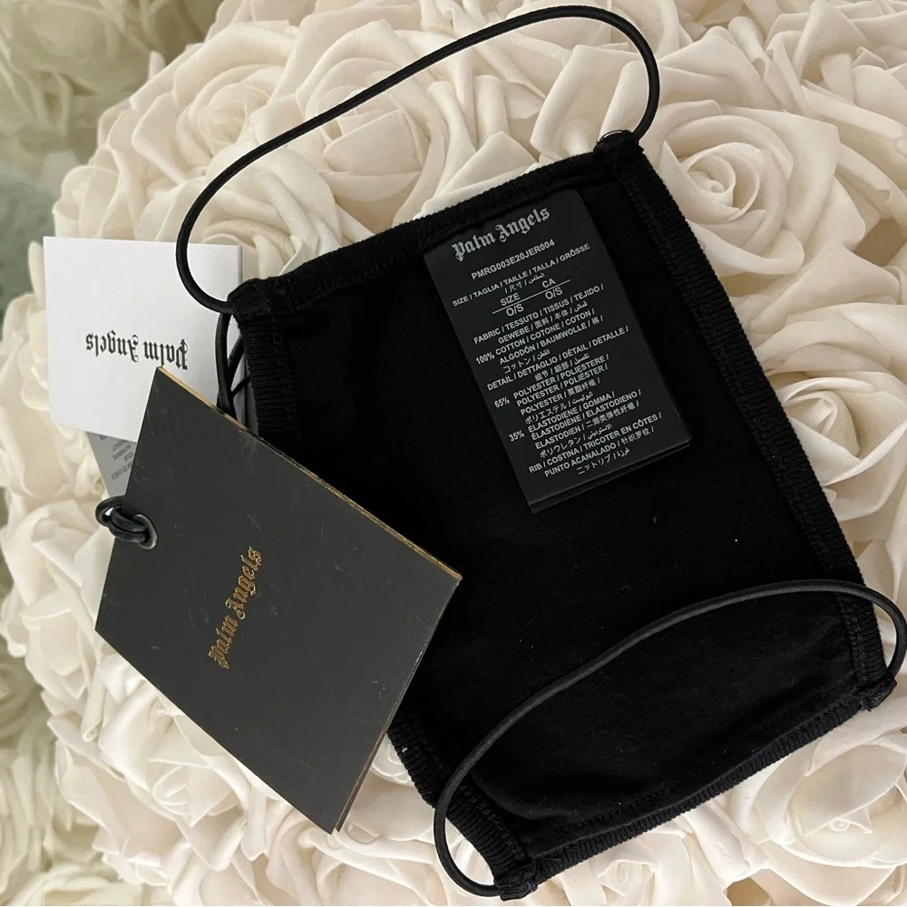 Palm Angels Milano Black Face Mask
